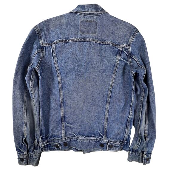 Levis Denim Trucker Jacket Womens Small Blue 72334 Button Front Blue Jean Jacket - Picture 6 of 16